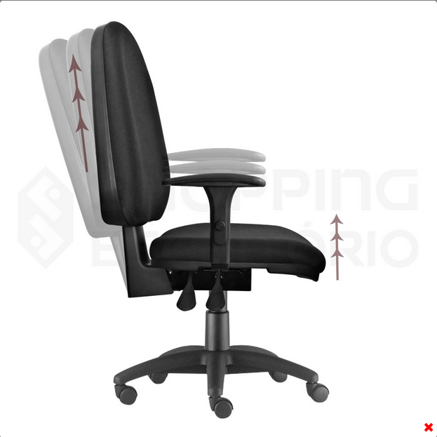 POLTRONA GIRATÓRIA ERGONÔMICA DIRETOR BACK SYSTEM